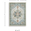 image:imageSignature Design by Ashley Wallney Floral Faux Fur Memory Foam Rug 5x75 x 611 Rectangular