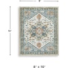 image:imageSignature Design by Ashley Wallney Floral Faux Fur Memory Foam Rug 5x777 x 96 Rectangular