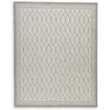 image:imageSignature Design by Ashley Wimney Modern Indoor Trellis Rectangular 8 x 10 Area Rug Gray