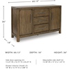 image:imageSignature Design by Ashley Wood Buffet Cabinet with Storage 60 Sideboard