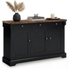 image:imageSignature Design by Ashley 1Pc Sideboard Buffet Cabinet 60 in Dark BrownBlack  Light Brown