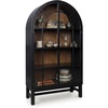 image:imageSignature Design by Ashley Basinger Arched Display Cabinet BlackBrownBrown  Black