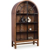 image:imageSignature Design by Ashley Basinger Arched Display Cabinet BlackBrownDark Brown  Black