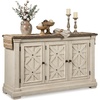 image:imageSignature Design by Ashley Bolanburg Dining Server Buffet Cabinet 3 Doors58 Inch