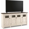 image:imageSignature Design by Ashley Bolanburg Dining Server Buffet Cabinet 3 Doors74 Inch