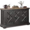 image:imageSignature Design by Ashley Farmhouse Sideboard Buffet Cabinet BlackGray