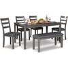 image:imageSignature Design by Ashley Gesthaven 6Piece Dining Table Set BlueGrey