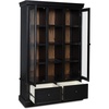 image:imageSignature Design by Ashley Glass Curio Cabinet Farmhouse Black amp Brown