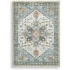 image:imageSignature Design by Ashley Wallney Floral Faux Fur Memory Foam Rug 5x75 x 611 Rectangular
