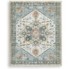 image:imageSignature Design by Ashley Wallney Floral Faux Fur Memory Foam Rug 5x777 x 96 Rectangular