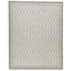 image:imageSignature Design by Ashley Wimney Modern Indoor Trellis Rectangular 8 x 10 Area Rug Gray
