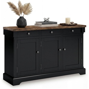 image:imageSignature Design by Ashley 1Pc Sideboard Buffet Cabinet 60 in Dark BrownBlack  Light Brown
