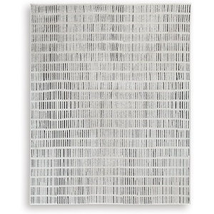 image:imageSignature Design by Ashley 5x7 Area Rug Striped Ivory and Black711 x 911 Rectangular