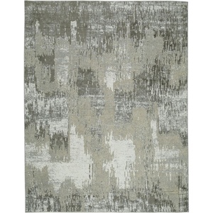 image:imageSignature Design by Ashley Arriston Contemporary Machine Washable 8x10 Area Rug Light Gray amp CreamLight Gray  Cream