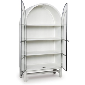image:imageSignature Design by Ashley Basinger Arched Display Cabinet BlackBrownWhite  Black