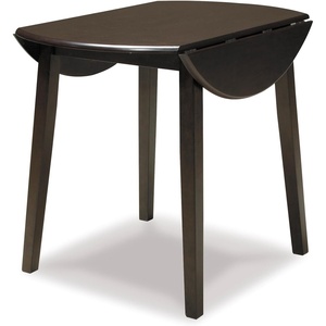 image:imageSignature Design by Ashley Dining Drop Leaf Table 42Inch Round BrownBlack