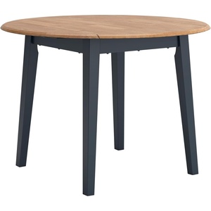 image:imageSignature Design by Ashley Dining Drop Leaf Table 42Inch Round BrownLight Brown  Blue