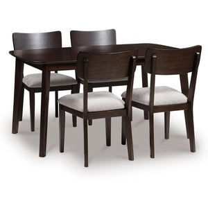 image:imageSignature Design by Ashley Gesthaven 6Piece Dining Table Set BlueDark Brown  Gray