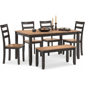 image:imageSignature Design by Ashley Gesthaven 6Piece Dining Table Set with BenchBrown