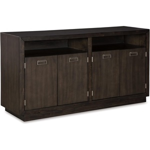 image:imageSignature Design by Ashley Hyndell 6013 Contemporary Dining Room Buffet Cabinet or Server Dark Brown