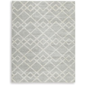 image:imageSignature Design by Ashley Unawick Contemporary 8 x 10 Area Rug Light Gray amp Ivory
