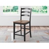 image:imageSignature Design by Ashley 1Piece Wood Dining Bench 48 2Tone FarmhouseBarstool