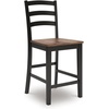 image:imageSignature Design by Ashley 1Piece Wood Dining Bench 48 2Tone FarmhouseBarstool