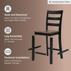 image:imageSignature Design by Ashley 1Piece Wood Dining Bench 48 2Tone FarmhouseBarstool