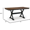 image:imageSignature Design by Ashley 1Piece Wood Dining Bench 48 2Tone FarmhouseCounter Table