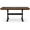 image:imageSignature Design by Ashley 1Piece Wood Dining Bench 48 2Tone FarmhouseCounter Table