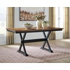 image:imageSignature Design by Ashley 1Piece Wood Dining Bench 48 2Tone FarmhouseCounter Table