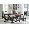 image:imageSignature Design by Ashley 1Piece Wood Dining Bench 48 2Tone FarmhouseDining Bench