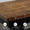 image:imageSignature Design by Ashley 1Piece Wood Dining Bench 48 2Tone FarmhouseDining Bench