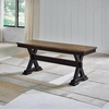 image:imageSignature Design by Ashley 1Piece Wood Dining Bench 48 2Tone FarmhouseDining Bench