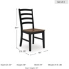 image:imageSignature Design by Ashley 1Piece Wood Dining Bench 48 2Tone FarmhouseDining Chair