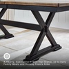 image:imageSignature Design by Ashley 1Piece Wood Dining Bench 48 2Tone FarmhouseDining Table