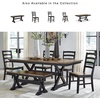 image:imageSignature Design by Ashley 1Piece Wood Dining Bench 48 2Tone FarmhouseDining Table