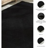 image:imageSignature Design by Ashley 5x7 Machine Washable Shag Area Rug Black