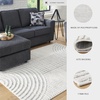 image:imageSignature Design by Ashley Area Rug 5x7 Modern Geometric GrayCream5x7