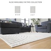 image:imageSignature Design by Ashley Area Rug 5x7 Modern Geometric GrayCream710 x 10