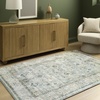 image:imageSignature Design by Ashley Area Rug 5x7 Soft Faux Fur Memory Foam Teal411 x 611 Rectangular