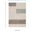 image:imageSignature Design by Ashley Area Rug Modern Brown Beige Striped 5x75x7