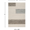 image:imageSignature Design by Ashley Area Rug Modern Brown Beige Striped 5x78x10