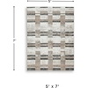 image:imageSignature Design by Ashley Area Rugs Gray Striped 8 x 10 for Living Room53 x 7 Rectangular