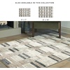 image:imageSignature Design by Ashley Area Rugs Gray Striped 8 x 10 for Living Room53 x 7 Rectangular