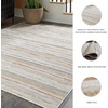 image:imageSignature Design by Ashley Artney Casual Stain Resistant Indoor Striped 5 x 7 Rug Light Brown amp Light Gray5 x 7