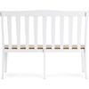 image:imageSignature Design by Ashley Ashbryn Farmhouse Armless Dining Double Chair with Bent Slat Back White amp Light Brown