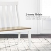 image:imageSignature Design by Ashley Ashbryn Farmhouse Armless Dining Double Chair with Bent Slat Back White amp Light Brown