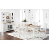image:imageSignature Design by Ashley Ashbryn Farmhouse Armless Dining Double Chair with Bent Slat Back White amp Light Brown