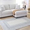 image:imageSignature Design by Ashley Azelhurst Casual Handmade 5 x 7 Wool Area Rug Blue Ivory amp Gray